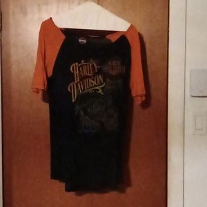 Harley Davidson T shirt (Beautiful colors) size . No size tag would say medium